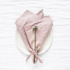 Pure Linen Napkin Cloth Soft Comfortable Fabric Reusable Kitchen Accessory