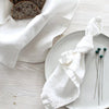 Pure Linen Napkin Cloth Soft Comfortable Fabric Reusable Kitchen Accessory