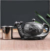 Purple Clay Teapot Single Pot with Built-in Stainless Steel Filter