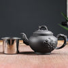 Purple Clay Teapot Single Pot with Built-in Stainless Steel Filter