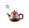 Purple Clay Teapot Single Pot with Built-in Stainless Steel Filter