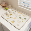 Quick Drying Kitchen Absorbent Drained Placemat Drying Mat for Table