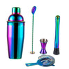 Rainbow Stainless Steel Cocktail Shaker Set Bartender Kit Bar Tools
