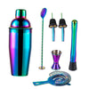 Rainbow Stainless Steel Cocktail Shaker Set Bartender Kit Bar Tools
