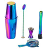 Rainbow Stainless Steel Cocktail Shaker Set Bartender Kit Bar Tools