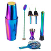 Rainbow Stainless Steel Cocktail Shaker Set Bartender Kit Bar Tools