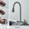 Rainfall Kitchen Faucet Flexible Pull Out 3 Way Nozzle Kitchen Tap