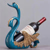 Resin Swan Couple Wine Rack Elegant Swan Wine Holder Table Decoration