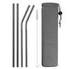 Reusable Metal Drinking Straws Stainless Steel Sturdy Bent Straw