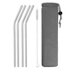Reusable Metal Drinking Straws Stainless Steel Sturdy Bent Straw