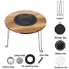 Round Table Stove Portable Camping BBQ Charcoal Grill With Storage Bag