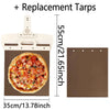 Sliding Pizza Peel Shovel Removable Wooden Handle Pizza Spatula with Tarps