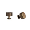 Solid Antique Brass Cabinet Handles Knitted Ribbed Cabinet Pulls