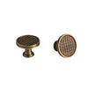 Solid Antique Brass Ring Pulls Brushed Kitchen Cabinet Handles Wardrobe