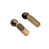 Solid Antique Brass Ring Pulls Brushed Kitchen Cabinet Handles Wardrobe