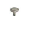 Solid Brass Brushed Nickel Knurled Cabinet Knob Kitchen Furniture Door