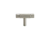 Solid Brass Brushed Nickel Knurled Cabinet Knob Kitchen Furniture Door