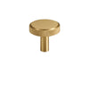 Solid Brass Knurled Cabinet Knob Drawer Wardrobe Furniture Door Handle
