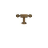 Solid Brass Luxury Antique T-Bar Cabinet Handle Retro Pull Cabinet
