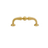 Solid Brushed Brass Cabinet Knobs Decorative Furniture Pull Handles