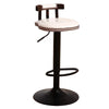 Solid Wood Lifting High Stool Adjustable Swivel Bar Chair Bar Stools