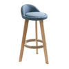 Solid Wood Swivel Bar Chair Kitchen High Stool Rotating Bar Stools