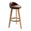 Solid Wood Swivel Bar Chair Kitchen High Stool Rotating Bar Stools