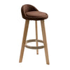 Solid Wood Swivel Bar Chair Kitchen High Stool Rotating Bar Stools