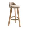 Solid Wood Swivel Bar Chair Kitchen High Stool Rotating Bar Stools