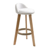 Solid Wood Swivel Bar Chair Kitchen High Stool Rotating Bar Stools