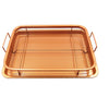 Stainless Steel Baking Tray Oil Frying Baking Pan Non-stick Grill