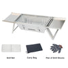 Stainless Steel Barbecue Stove Outdoor Charcoal Folding Barbecue Rack