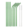 Stainless Steel Color Reusable Metal Straws Set with Cleaner Brush