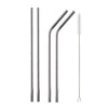 Stainless Steel Color Reusable Metal Straws Set with Cleaner Brush