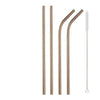 Stainless Steel Colorful Straw Reusable Bent Straight Straw Set