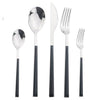 Stainless Steel Dinnerware Set Imitation Wood Marble Handle Set