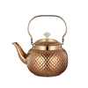 Stainless Steel Kettle Hammered Spherical Tea Pot with Strainer Tea Kettles