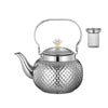 Stainless Steel Kettle Hammered Spherical Tea Pot with Strainer Tea Kettles