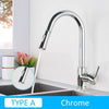 Stainless Steel Pull Out Kitchen Faucet Sink Water Tap Single Handle Mixer Tap