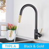 Stainless Steel Pull Out Kitchen Faucet Sink Water Tap Single Handle Mixer Tap
