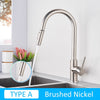 Stainless Steel Pull Out Kitchen Faucet Sink Water Tap Single Handle Mixer Tap