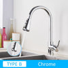 Stainless Steel Pull Out Kitchen Faucet Sink Water Tap Single Handle Mixer Tap