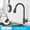Stainless Steel Pull Out Kitchen Faucet Sink Water Tap Single Handle Mixer Tap