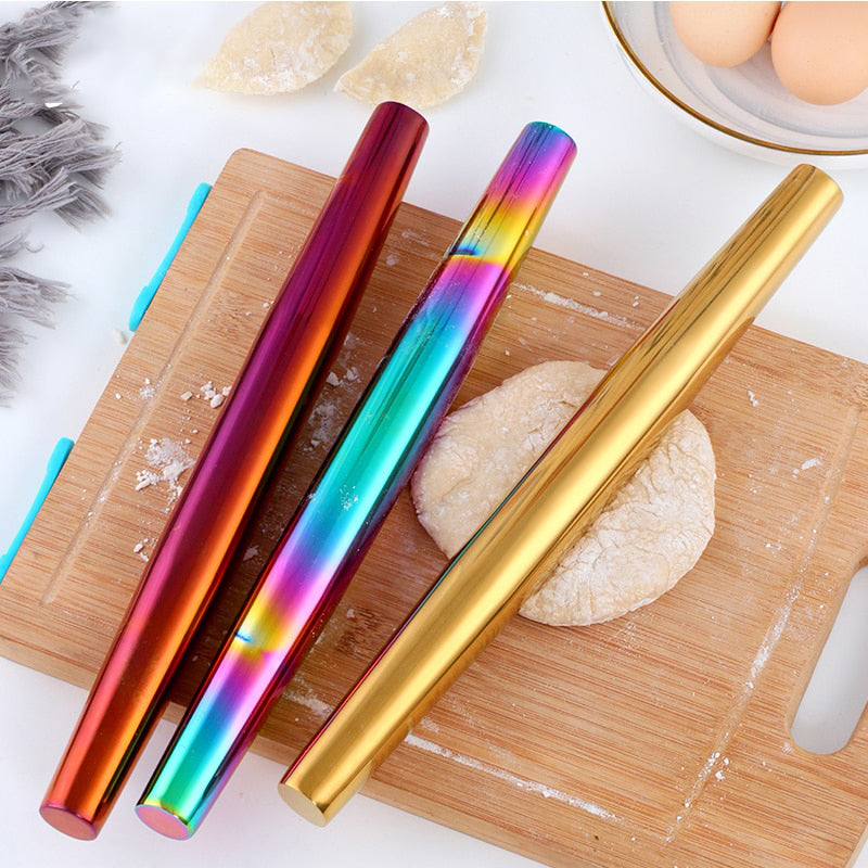 Ss Rooling Pin Stainless Steel Rolling Pin Kitchen Utensils Dough Roller Baking Tool ...