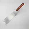 Stainless Steel Spatula Scraper with Wooden Handle Grill Flipper