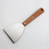 Stainless Steel Spatula Scraper with Wooden Handle Grill Flipper