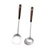 Stainless Steel Turner Wooden Handle Spatula Kitchen Cooking Utensils