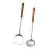 Stainless Steel Turner Wooden Handle Spatula Kitchen Cooking Utensils
