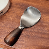 Stainless Steel Vertical Rice Shovel Spatula Wooden Handle Rice Spoon