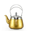 Stainless Steel Water Kettle Flower Pattern Palace Tea Pot Tea Kettle